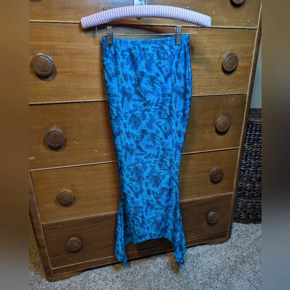 Justice Kids Mermaid Tail Costume Dress Up Skirt